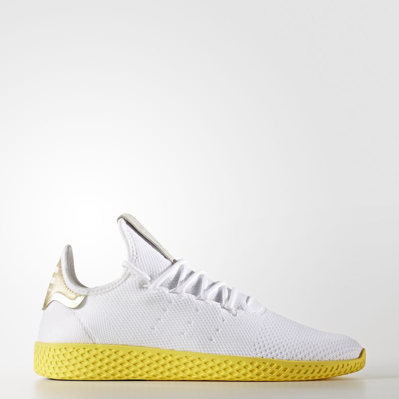 Pharrell Williams x adidas Tennis HU White Yellow BY2674 Grailify